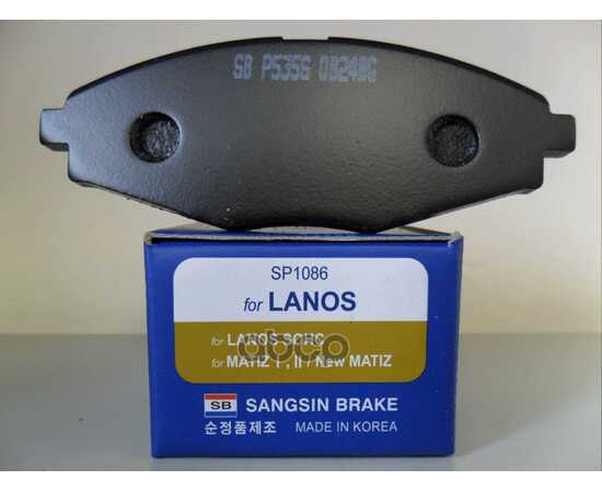 Купить КОЛОДКИ ТОРМОЗНЫЕ ПЕРЕДНИЕ SANGSIN BRAKE SP1086