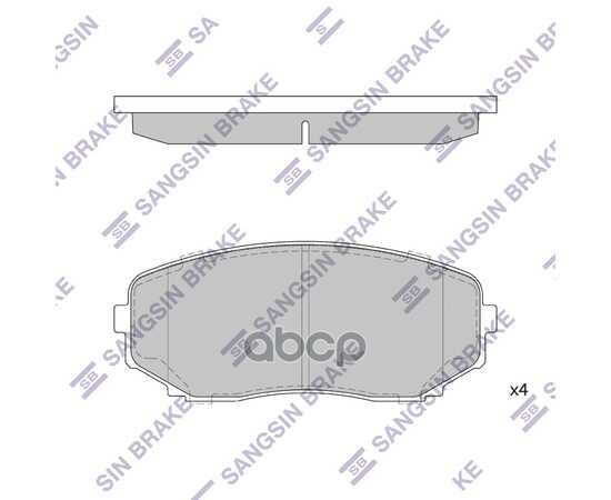 Купить КОЛОДКИ ТОРМОЗНЫЕ ПЕРЕДНИЕ SANGSIN BRAKE SP1603