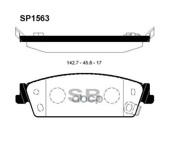 Купить КОЛОДКИ ТОРМОЗНЫЕ CADILLAC ESCALADE/CHEVROLET TAHOE 06- ЗАДНИЕ SP1563