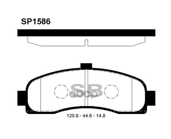 Купить КОЛОДКИ ТОРМОЗНЫЕ ПЕРЕДНИЕ SANGSIN BRAKE SP1586