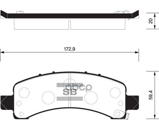 Купить КОЛОДКИ ТОРМОЗНЫЕ ЗАДНИЕ SANGSIN BRAKE SP1558