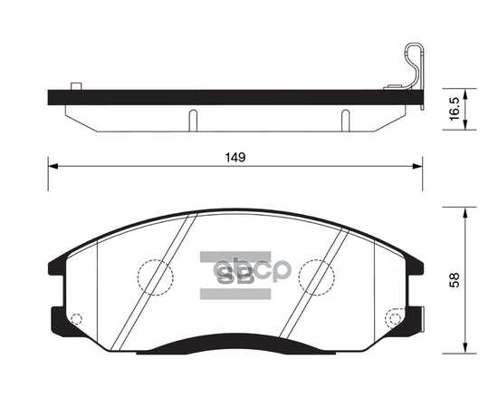 Купить КОЛОДКИ ТОРМОЗНЫЕ ПЕРЕДНИЕ SANGSIN BRAKE SP1115