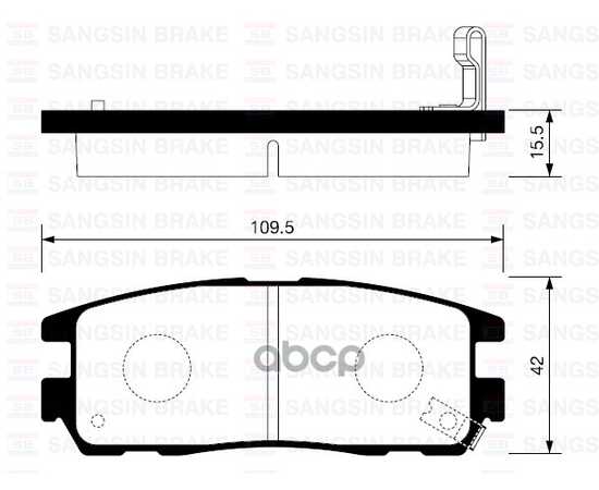 Купить КОЛОДКИ ТОРМОЗНЫЕ ЗАДНИЕ SANGSIN BRAKE SP2089