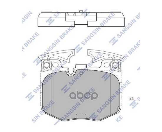 Купить КОЛОДКИ ПЕРЕДНИЕ BMW 3(G20)/5(G30)/7(G11/G12)/X3 III/X4/X5 IV/X7 SANGSIN BRAKE SP4139