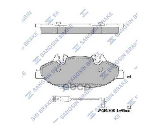 Купить КОЛОДКИ ПЕРЕДНИЕ MERCEDES VITOVIANO (W639) SP2331