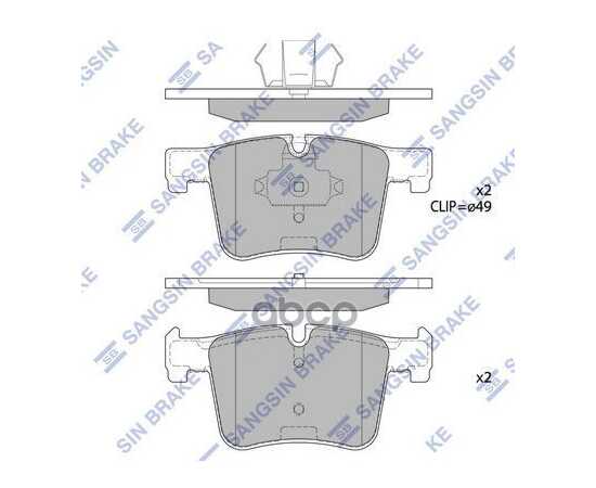 Купить КОЛОДКИ ТОРМОЗНЫЕ ПЕРЕДНИЕ BMW X3 F25 3.0/2.0D 10 SP2344