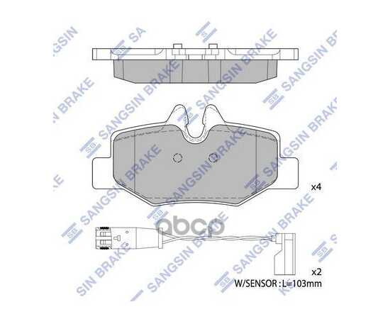 Купить КОЛОДКИ ТОРМОЗНЫЕ ДИСКОВЫЕ MB W639 VIANO 3.0/3.2/2.2I 03 SP1896