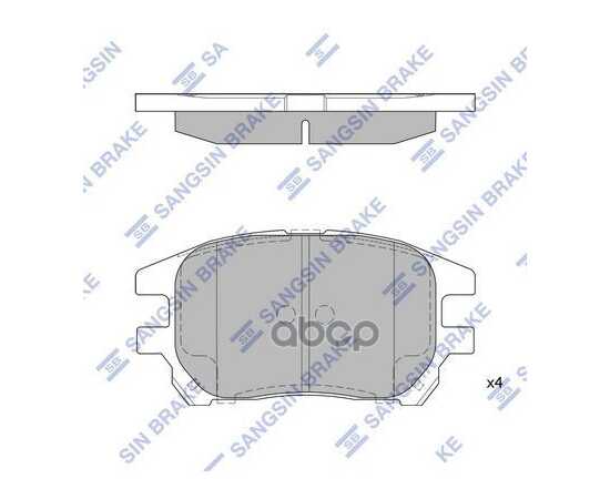 Купить КОЛОДКИ ТОРМОЗНЫЕ TOYOTA LEXUS RX300 00-03 ПЕРЕДНИЕ SP1967