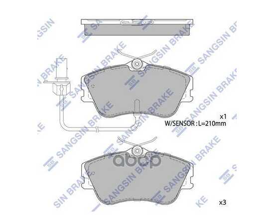 Купить КОЛОДКИ ТОРМОЗНЫЕ ДИСКОВЫЕ VW T4 2.5/2.4D &SYNCRO 98-04 ДИСК 15 SP1985