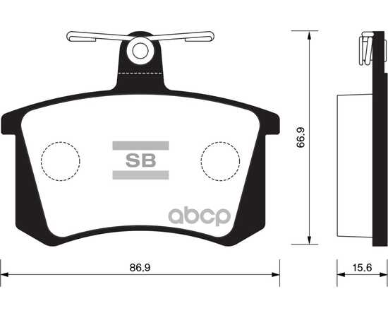 Купить КОЛОДКИ ТОРМОЗНЫЕ ЗАДНИЕ SANGSIN BRAKE SP2050