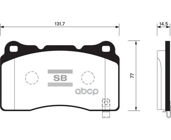 Купить КОЛОДКИ ТОРМОЗНЫЕ ПЕРЕДНИЕ SANGSIN BRAKE SP2119