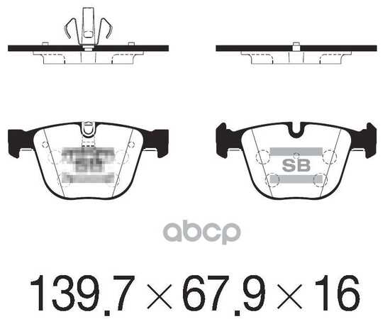 Купить КОЛОДКИ ЗАДНИЕ MINI (R56-R59) SP2246