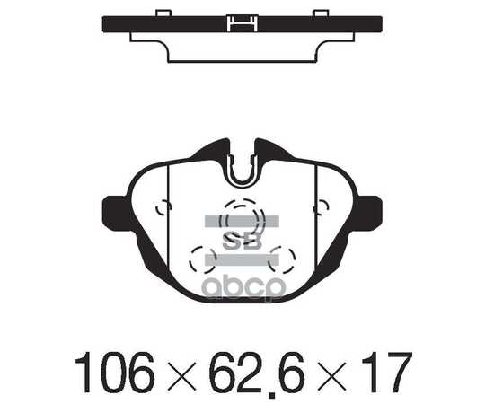 Купить КОЛОДКИ ЗАДНИЕ BMW 5-SERIE (F10/F11)/X3(F25) ALL 10-> SANGSIN BRAKE SP2275