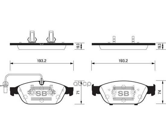 Купить КОЛОДКИ ПЕРЕДНИЕ AUDI A6 (C7), A8 (4H) SP2316