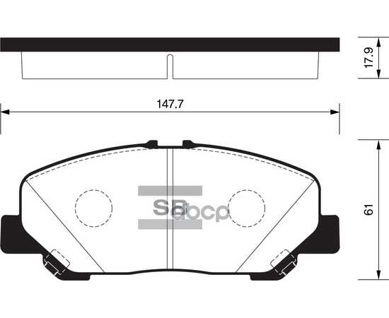 Купить КОЛОДКИ ТОРМОЗНЫЕ ПЕРЕДНИЕ SANGSIN BRAKE SP2183