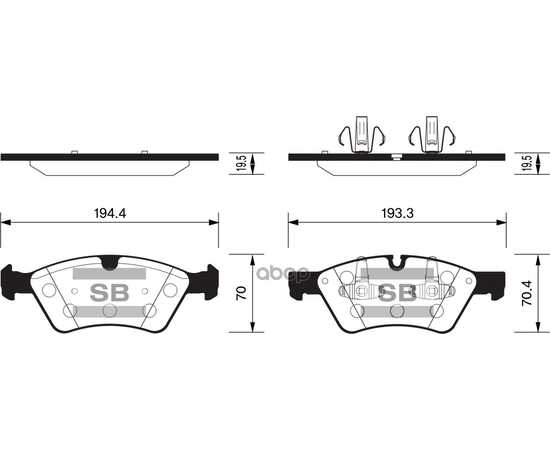 Купить КОЛОДКИ ПЕРЕДНИЕ MERCEDES W164 05-11, G W463 2004- SP2189