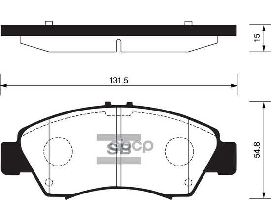 Купить КОЛОДКИ ТОРМОЗНЫЕ ПЕРЕДНИЕ SANGSIN BRAKE SP2032