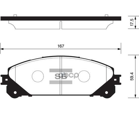 Купить КОЛОДКИ ТОРМОЗНЫЕ ПЕРЕДНИЕ SANGSIN BRAKE SP2137