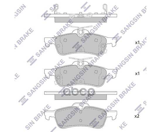 Купить КОЛОДКИ ЗАДНИЕ HONDA CIVIC 2012- SP4133