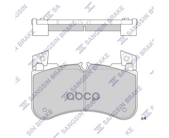 Купить КОЛОДКИ ПЕРЕДНИЕ RANGE ROVER 2012-, LAND ROVER DISCOVERY 2016- SP4351