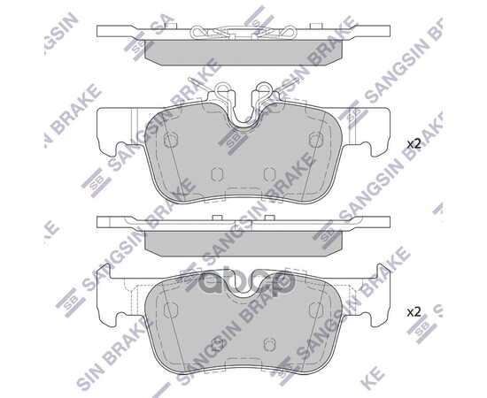 Купить КОЛОДКИ ЗАДНИЕ BMW X1 F48, MINI (F54) 2015- SP4066