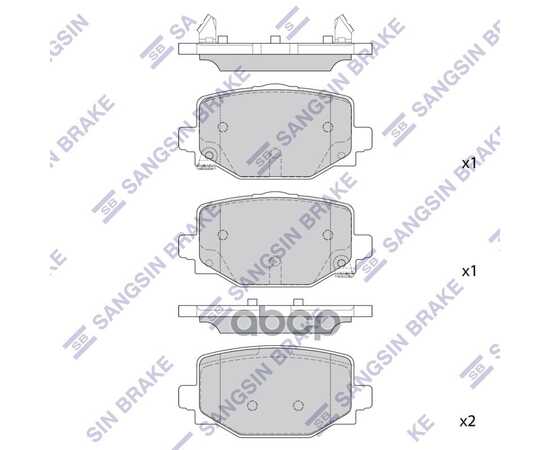 Купить КОЛОДКИ ЗАДНИЕ SANGSIN BRAKE SP4367