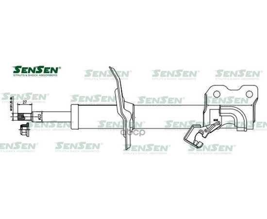 Купить АМОРТИЗАТОР ПЕРЕДНИЙ ЛЕВЫЙ ГАЗ. NISSAN JUKE SENSEN 4214-1763