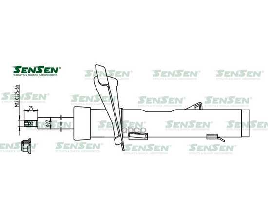 Купить АМОРТИЗАТОР FORD FOCUS II 04 ПЕР.ПРАВ.ГАЗ. 1.4/1.6 SENSEN 4214-1072