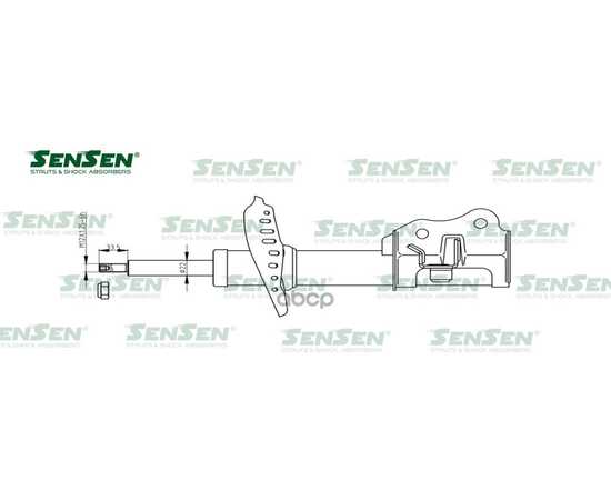 Купить АМОРТИЗАТОР ПЕРЕДНИЙ ЛЕВЫЙ HONDA CIVIC VIII HATCHBACK (FN, FK) 05 SENSEN 4214-1194