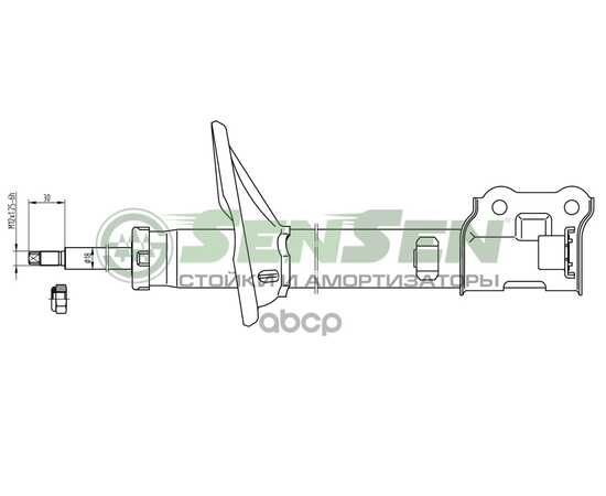 Купить АМОРТИЗАТОР HYUNDAI ACCENT I 9700 ЗАД.ЛЕВ.ГАЗ. SENSEN 4213-0069