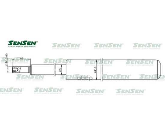 Купить АМОРТИЗАТОР AUDI 80 7895VW PASSAT 8388 ПЕР.МАСЛ. SENSEN 2113-0026