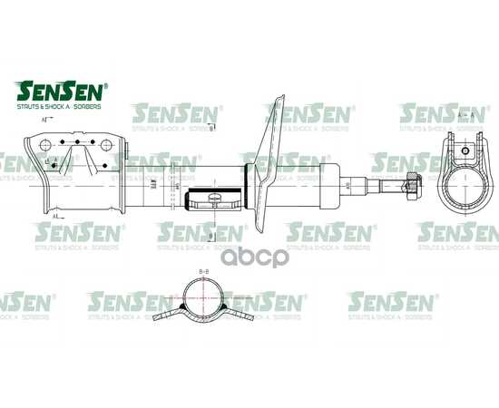 Купить АМОРТИЗАТОР DACIA DUSTER 2010- F SENSEN 42130666