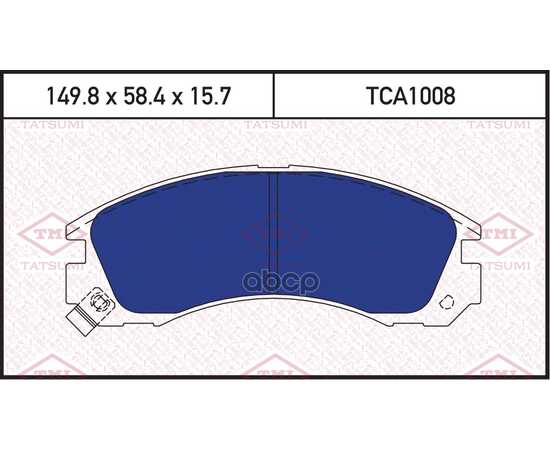 Купить КОЛОДКИ ТОРМОЗНЫЕ ДИСКОВЫЕ ПЕРЕДНИЕ MITSUBISHI PAJERO/DIAMANTE/SIGMA 93-> TATSUMI TCA1008