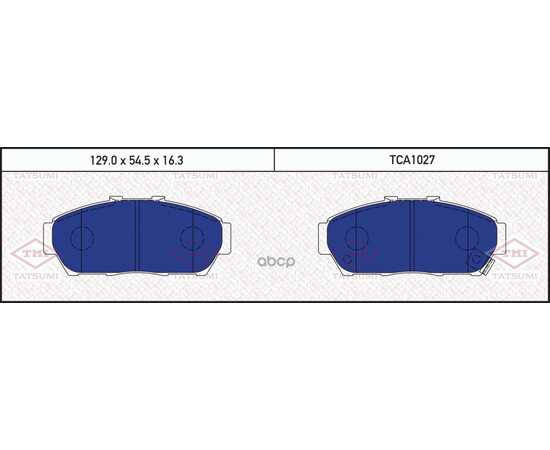 Купить КОЛОДКИ ТОРМОЗНЫЕ ДИСКОВЫЕ ПЕРЕДНИЕ HONDA INTEGRA 93- TCA1027