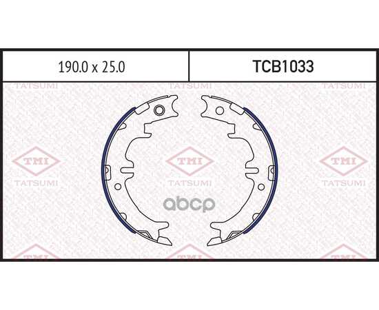 Купить КОЛОДКИ ТОРМОЗНЫЕ БАРАБАННЫЕ LEXUS GS/IS/LS/SC 93-> TATSUMI TCB1033