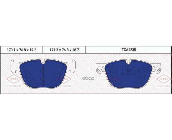 Купить КОЛОДКИ ТОРМОЗНЫЕ ДИСКОВЫЕ ПЕРЕДНИЕ BMW X5(E70)/ X6(E71) 08-> TATSUMI TCA1235