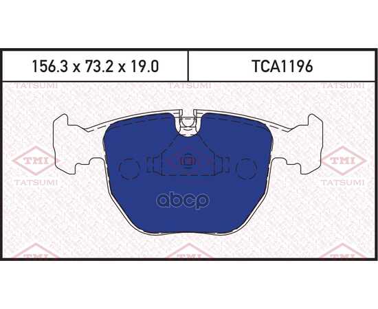 Купить КОЛОДКИ ТОРМОЗНЫЕ ДИСКОВЫЕ ПЕРЕДНИЕ BMW 7(E38)/ 5(E39)/ X5(E53) 96- TCA1196