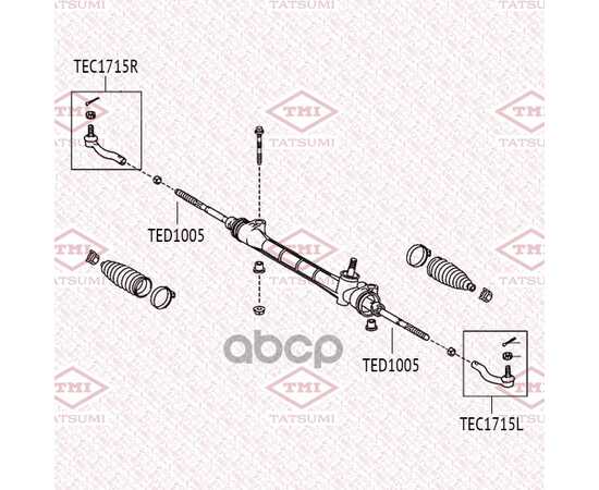 Купить НАКОНЕЧНИК РУЛЕВОЙ ТЯГИ L TOYOTA AURIS/COROLLA 05-> TATSUMI TEC1715L