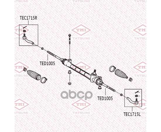 Купить НАКОНЕЧНИК РУЛЕВОЙ ТЯГИ R TOYOTA AURIS/COROLLA 05-> TATSUMI TEC1715R