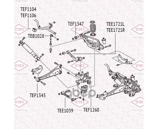 Купить РЫЧАГ ЗАДНЕЙ ПОДВЕСКИ ВЕРХНИЙ R TOYOTA RAV4 05-LEXUS NX 14- TEE1721R