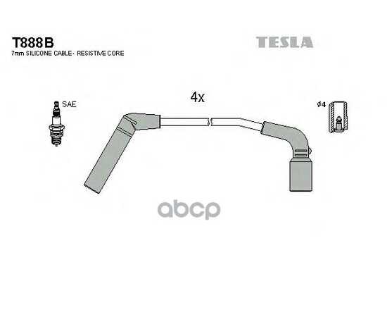 Купить ПРОВОДА ВЫСОКОВОЛЬТНЫЕ DAEWOO KALOS/MAT 03- /AVEO TESLA T888B