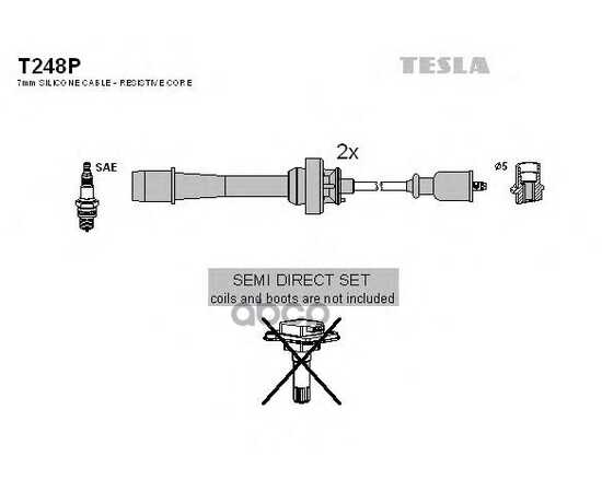 Купить ПРОВОДА ВЫСОКОВОЛЬТНЫЕ КОМПЛ. MAZDA TESLA T248P