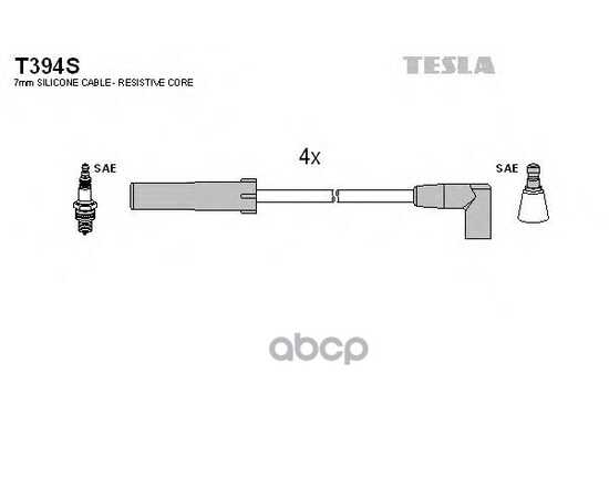 Купить ПРОВОДА В/В СИЛИК.100% НИВА 21214 TESLA (T 394S) TESLA T394S