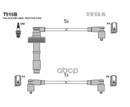 Купить ПРОВОДА ВЫСОКОВОЛЬТНЫЕ КОМПЛ. VOLVO TESLA T916B