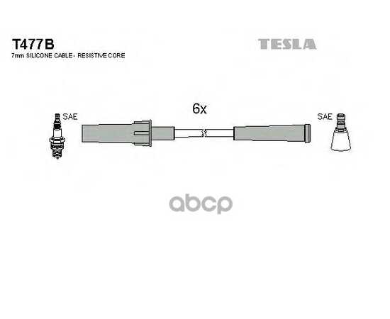 Купить ПРОВОДА ВЫСОКОВОЛЬТНЫЕ КОМПЛ. CHRYSLER PACIFICA 2005-2008 CHRYSLER TOWN & COUNTR TESLA T477B