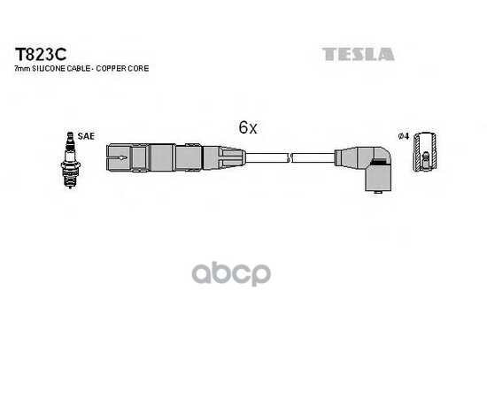 Купить ПРОВОДА ВЫСОКОВОЛЬТНЫЕ VW SHARAN/PASSAT/GALAXY 2.8L TESLA T823C