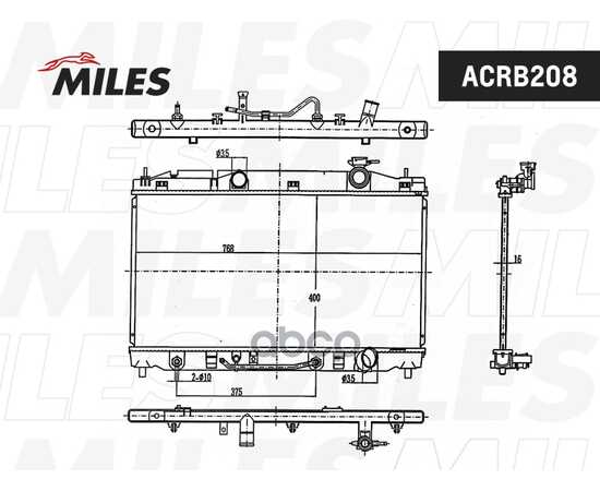 Купить РАДИАТОР (ПАЯНЫЙ) TOYOTA CAMRY 3.5 06- (NISSENS 646812) ACRB208