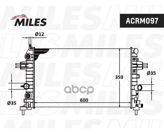 Купить РАДИАТОР (МЕХАНИЧЕСКАЯ СБОРКА) OPEL ZAFIRA/ASTRA 1.6-1.8 05- (NISSENS 630702) ACRM097