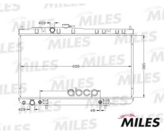 Купить РАДИАТОР (ПАЯНЫЙ) NISSAN ALMERA CLASSIC 05- 1.6I AT (NISSENS 68736) ACRB107