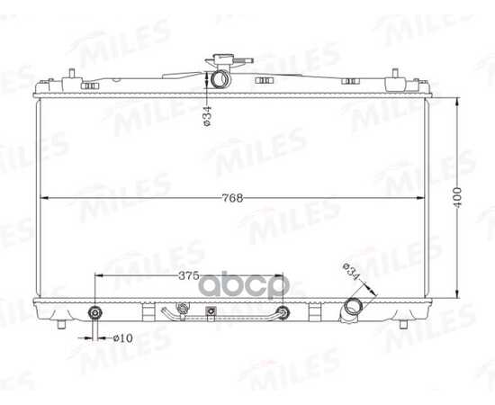 Купить РАДИАТОР (ПАЯНЫЙ) TOYOTA CAMRY 2.5 A/T 11-16 (NISSENS 646906) ACRB533